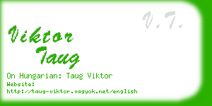 viktor taug business card